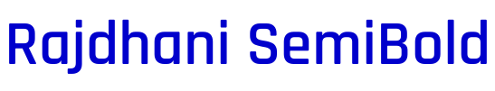 Rajdhani SemiBold шрифт